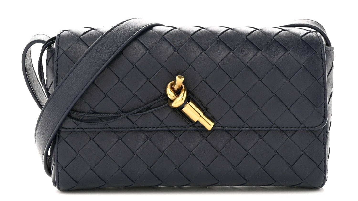 Bottega Veneta Mini Andiamo Crossbody Bag "Black"