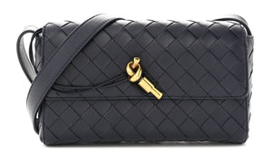 Bottega Veneta Mini Andiamo Crossbody Bag "Black" 1