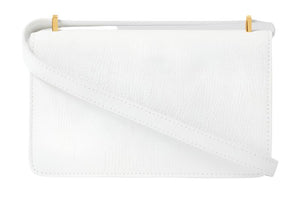 Burberry Mini Leather TB Cross-Body Bag "White" 3