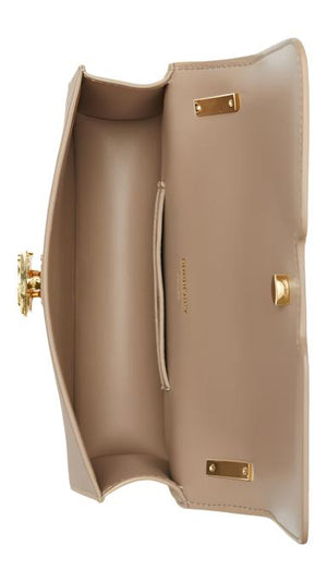 Burberry Mini Leather TB Cross-Body Bag "Beige" 3