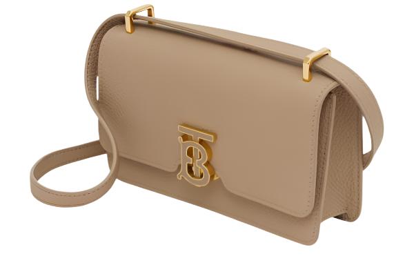 Burberry Mini Leather TB Cross-Body Bag "Beige"