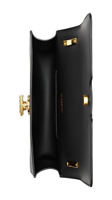 Burberry Mini Leather TB Cross-Body Bag "Black" 4