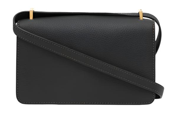 Burberry Mini Leather TB Cross-Body Bag "Black"