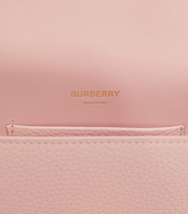 Burberry Mini Leather TB Cross-Body Bag "Pink"