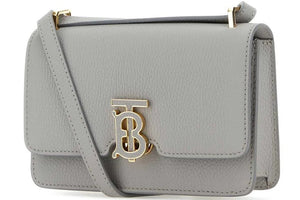 Burberry Mini Leather TB Cross-Body Bag "Grey" 4