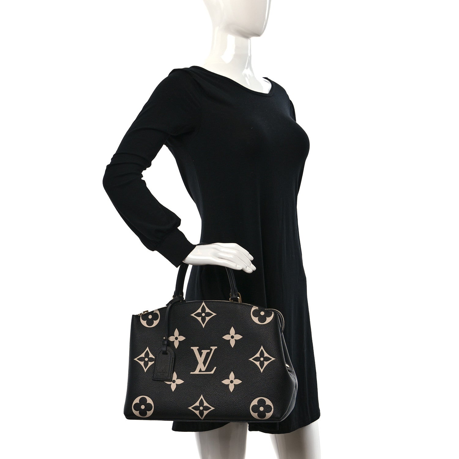 LOUIS VUITTON Empreinte Monogram Giant Petit Palais "Black Beige"