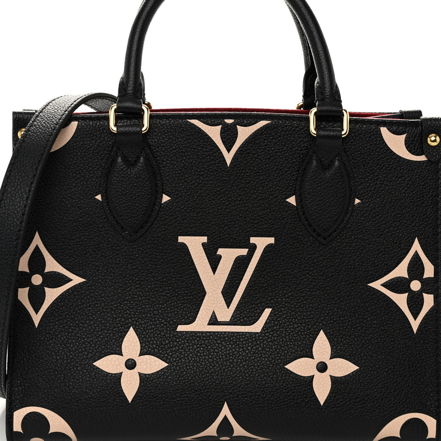 LOUIS VUITTON Empreinte Monogram Giant Onthego PM "Black Beige"