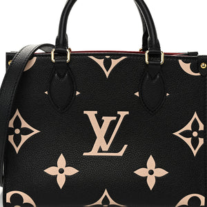 LOUIS VUITTON Empreinte Monogram Giant Onthego PM "Black Beige" 6