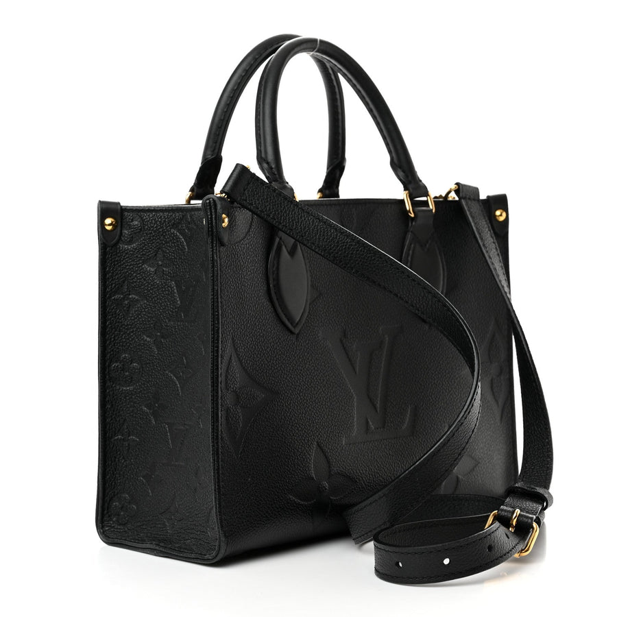 LOUIS VUITTON Empreinte Monogram Giant Onthego PM "Black" 2