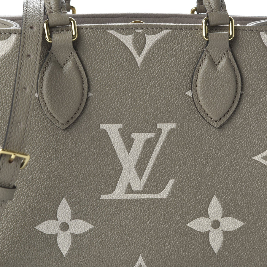 LOUIS VUITTON Empreinte Monogram Giant Onthego "PM Tourterelle Creme" 6