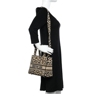 Christian Dior Canvas Medium Mizza Embroidered Lady D-Lite Beige Multicolor 6