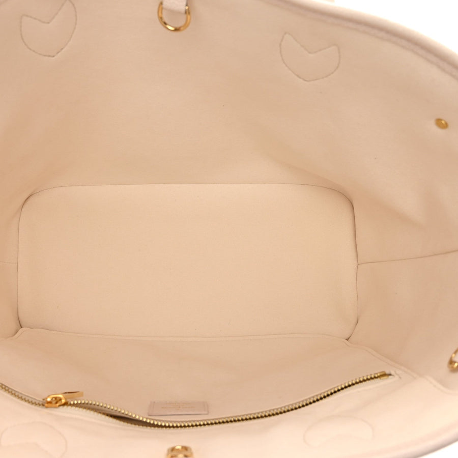 LOUIS VUITTON Empreinte Monogram Giant Neverfull MM "Degrade Neutral" 5