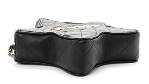 Chanel Lambskin Quilted Walk of Fame Star Bag "Black" 5