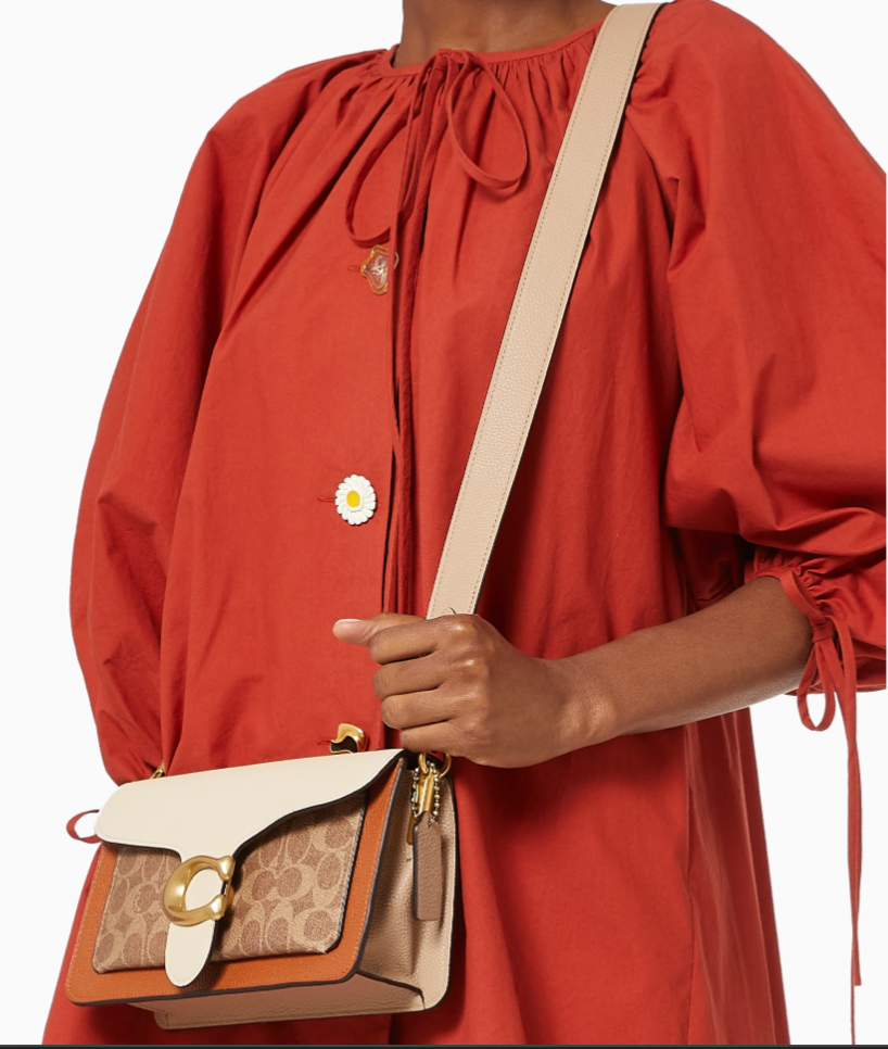 Coach Tabby 26 Shoulder Bag in Signature Canvas & Leather "Brown" 3