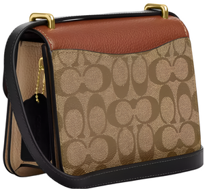 Coach Morgan Square Crossbody Bag "Khaki/Multicolor" 3