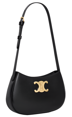 Celine Tilly Bag In Shiny Calfskin "Black" 4