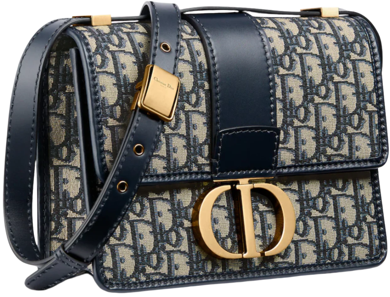 Dior 30 Montaigne bag Oblique Jacquard "Blue"