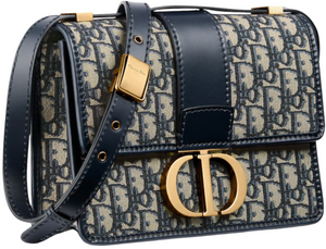 Dior 30 Montaigne bag Oblique Jacquard "Blue" 2