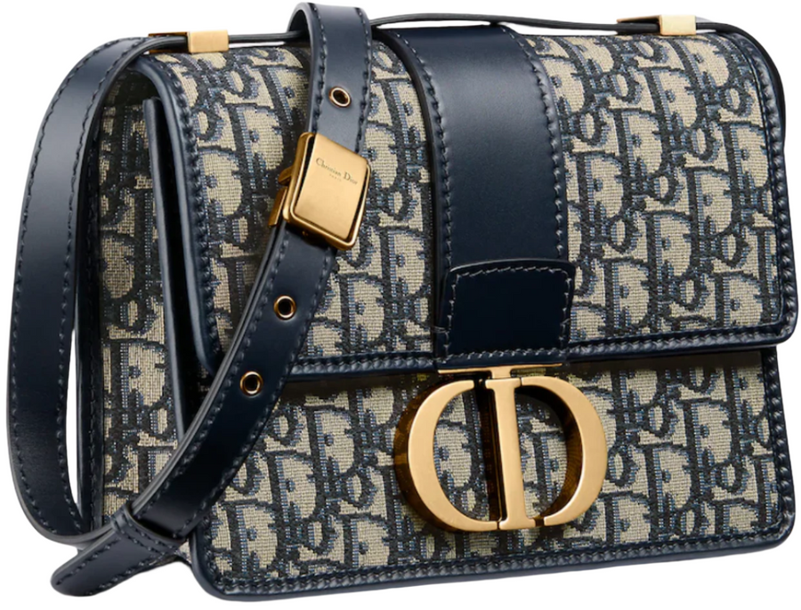 Dior 30 Montaigne bag Oblique Jacquard "Blue" 2