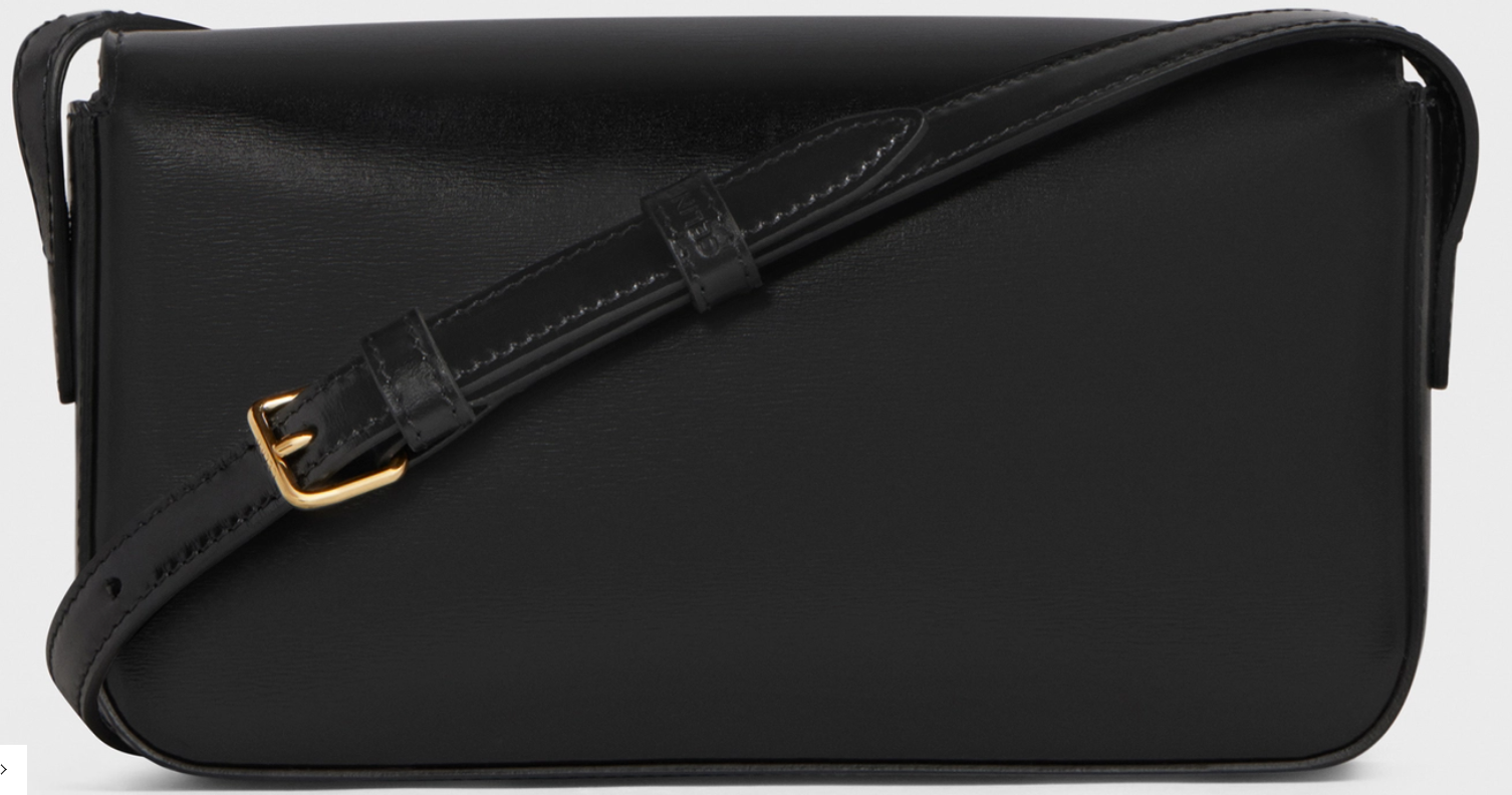 Celine Shoulder Bag Claude In Natural Calfskin "Black"