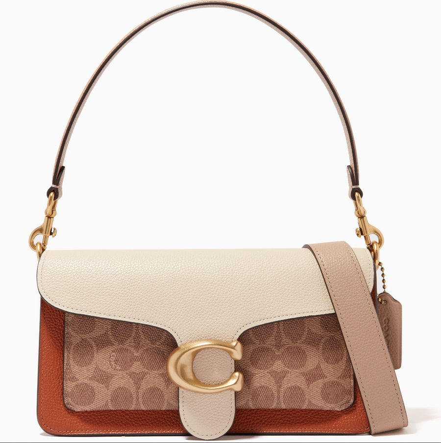 Coach Tabby 26 Shoulder Bag in Signature Canvas & Leather "Brown" 2