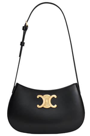 Celine Tilly Bag In Shiny Calfskin "Black" 2