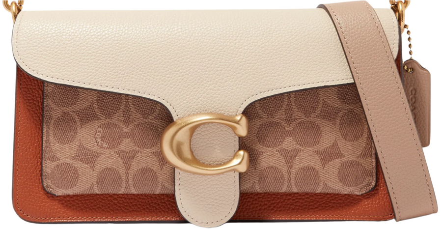 Coach Tabby 26 Shoulder Bag in Signature Canvas & Leather "Brown" 1