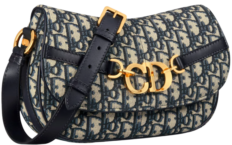 Dior Oblique Jacquard Small CD Besace Bag "Blue" 3