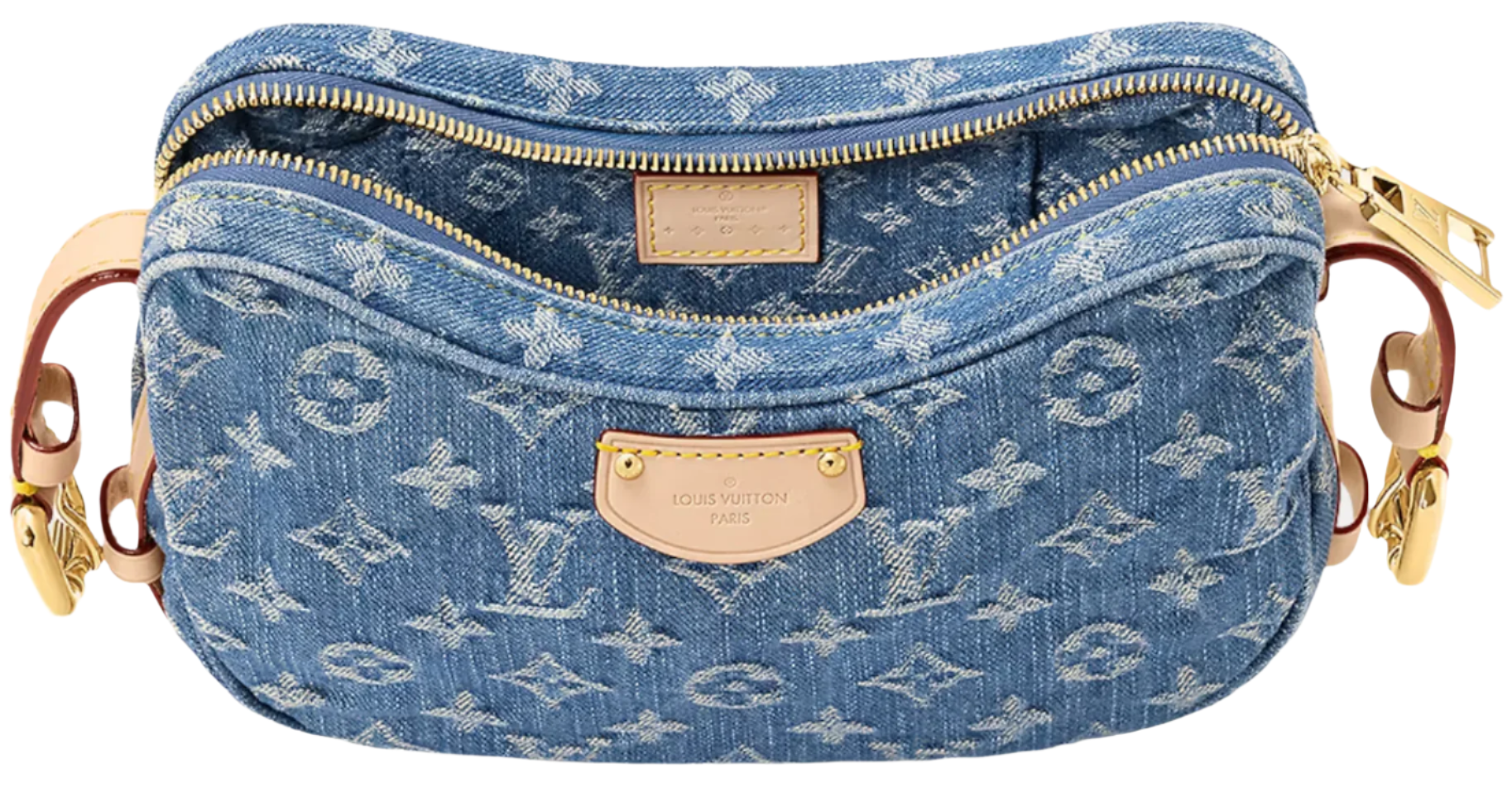 LOUIS VUITTON Monogram Denim Croissant MM "Blue"