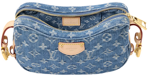 LOUIS VUITTON Monogram Denim Croissant MM "Blue" 5