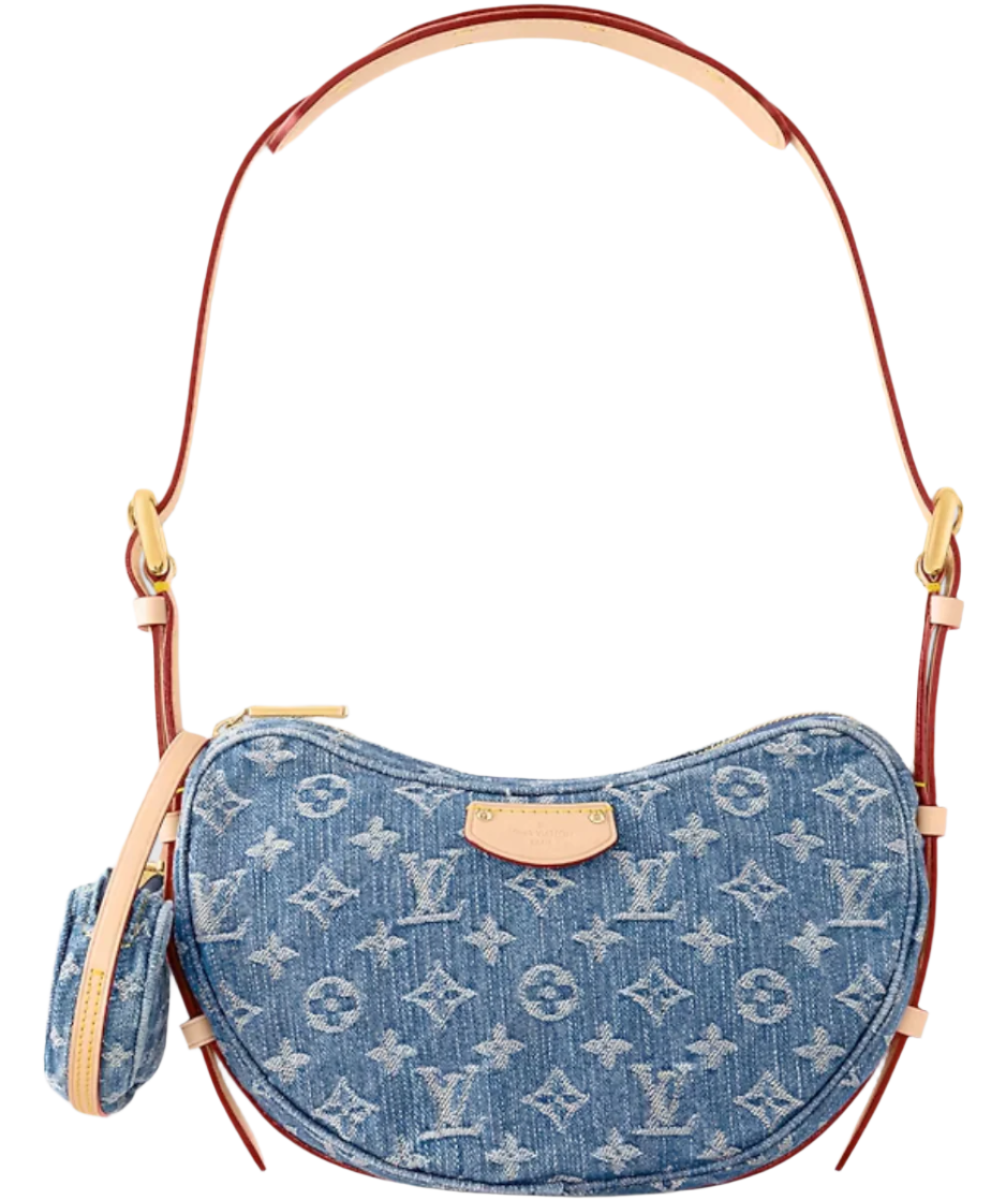 LOUIS VUITTON Monogram Denim Croissant MM "Blue"