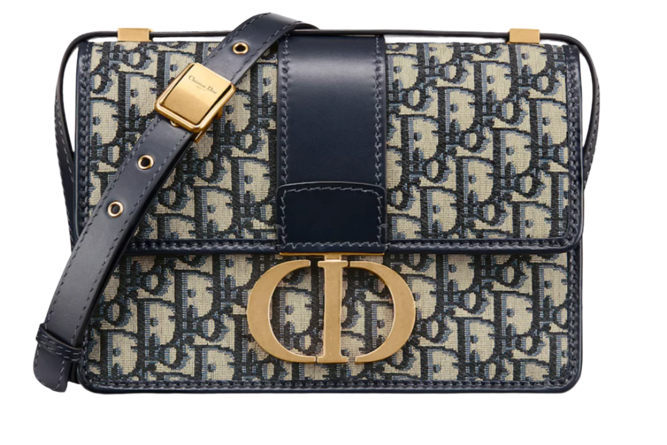 Dior 30 Montaigne bag Oblique Jacquard "Blue"