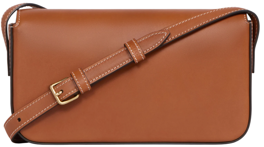 Celine Shoulder Bag Claude In Natural Calfskin "Tan" 3