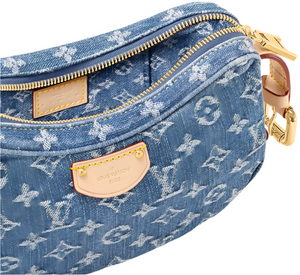 LOUIS VUITTON Monogram Denim Croissant MM "Blue" 3