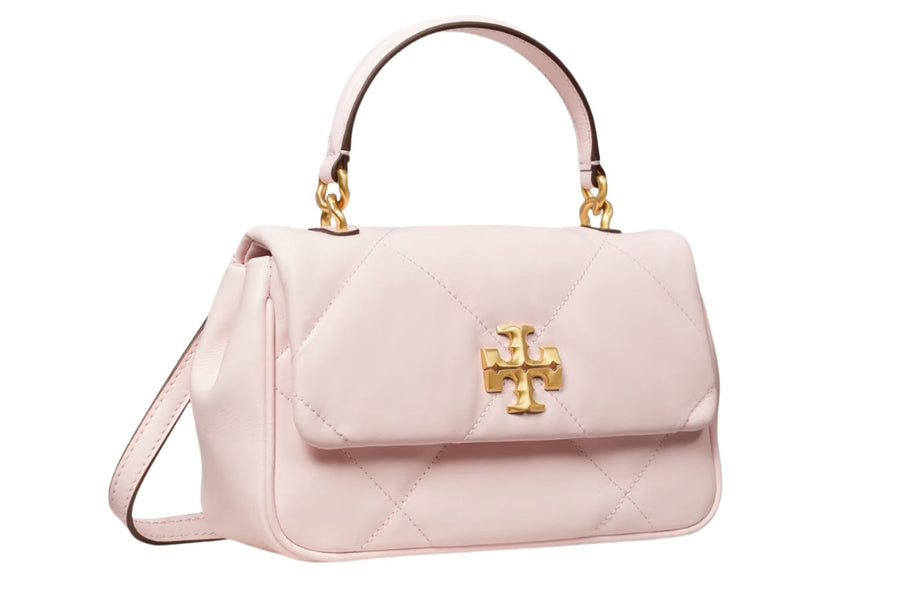 Tory Burch Kira diamond quilt-top handle "Rose Salt" 2