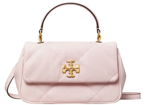Tory Burch Kira diamond quilt-top handle "Rose Salt" 1