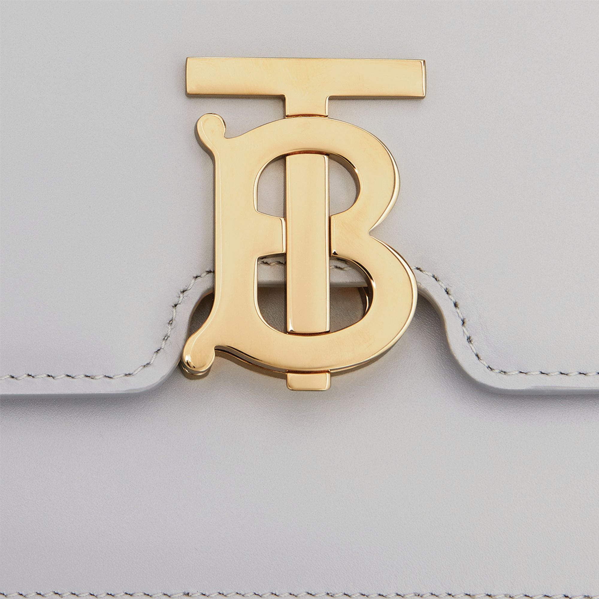 Burberry Mini Leather TB Cross-Body Bag "Grey"