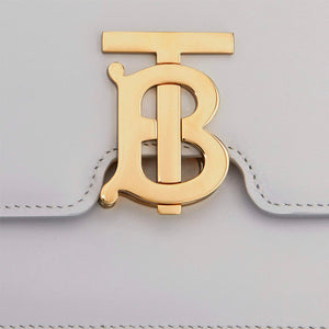 Burberry Mini Leather TB Cross-Body Bag "Grey" 5