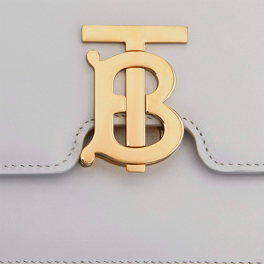 Burberry Mini Leather TB Cross-Body Bag "Grey" 5