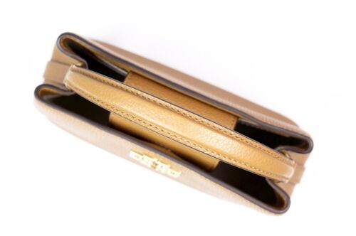 Tory Burch Britten Leather Crossbody Bag "Tiramisu" 4
