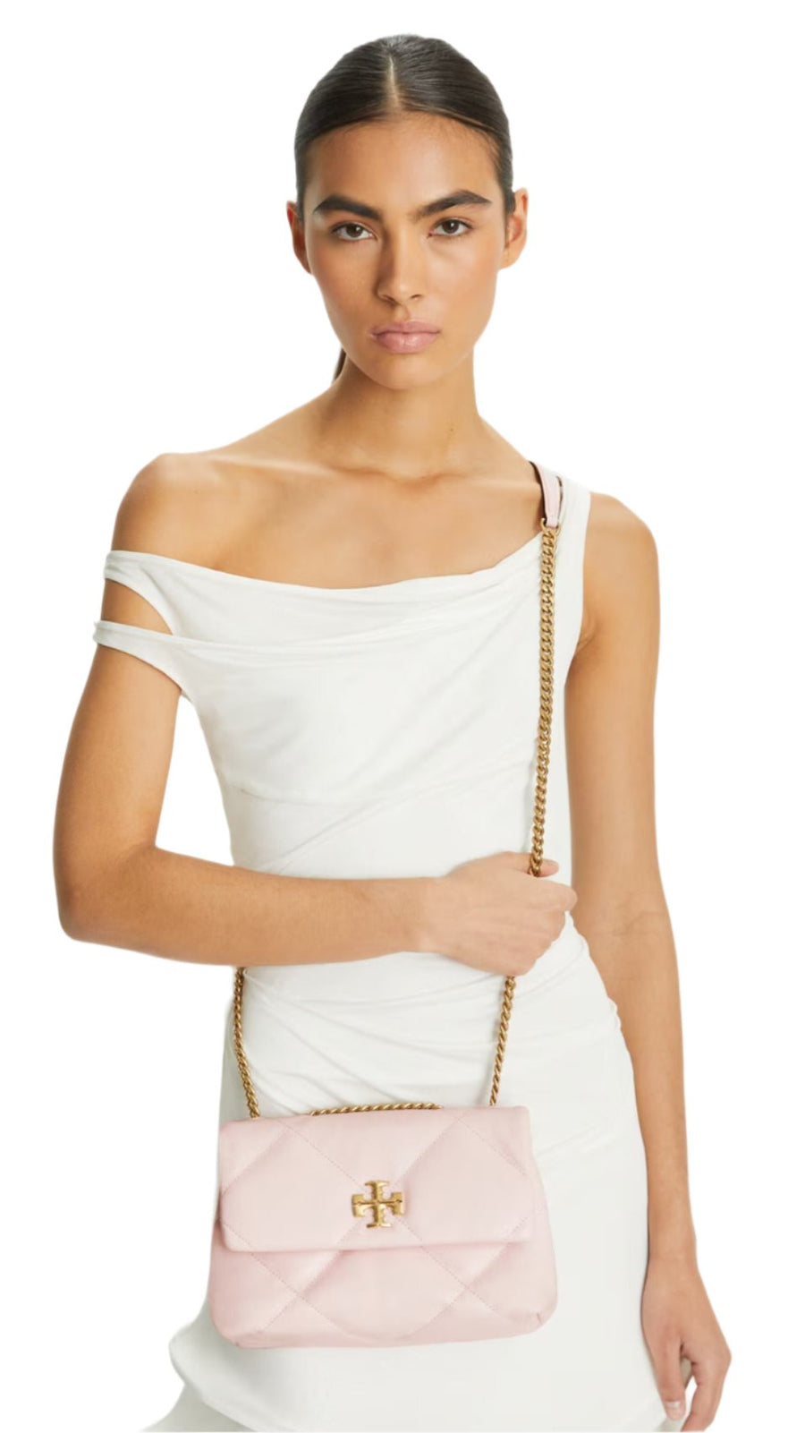 Tory Burch Kira quilted shoulder bag "Rose Salt" 3