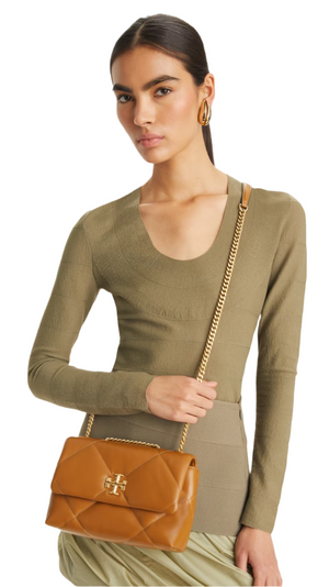 Tory Burch Kira quilted shoulder bag "Tan" 5