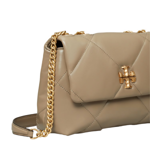 Tory Burch Kira quilted shoulder bag "Taupe Oak" 4