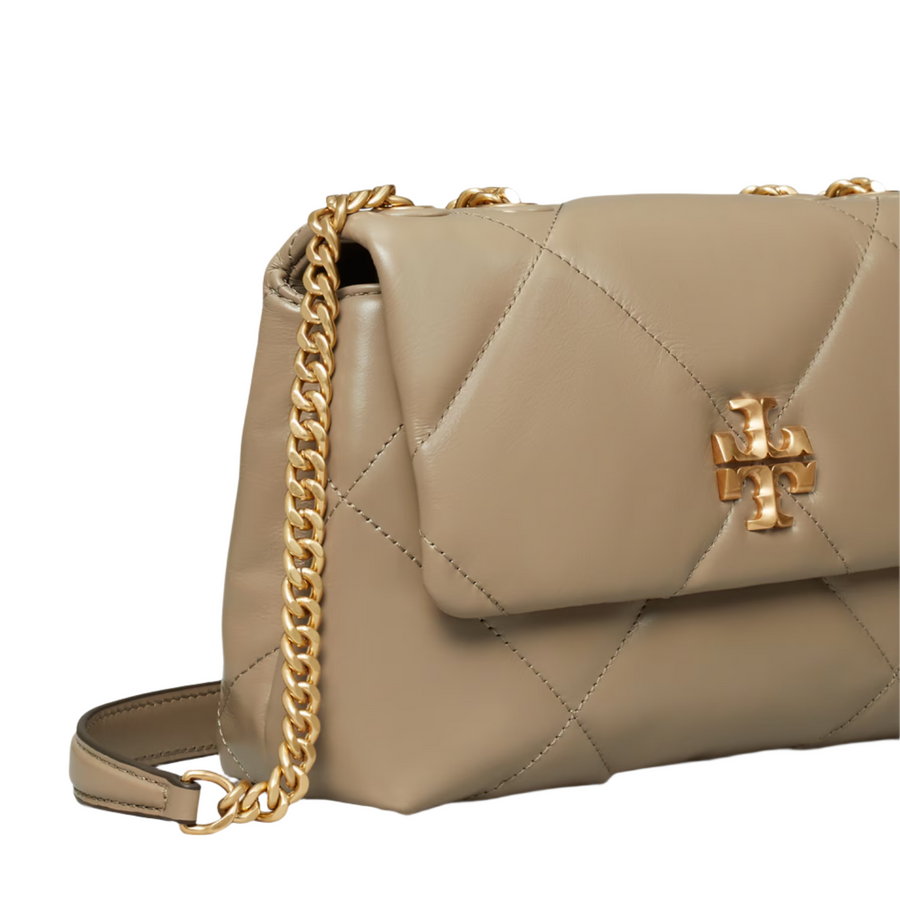 Tory Burch Kira quilted shoulder bag "Taupe Oak" 4