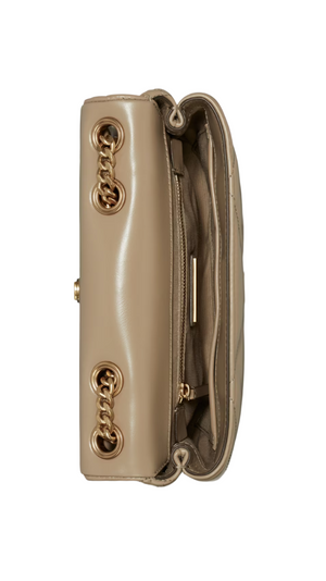 Tory Burch Kira quilted shoulder bag "Taupe Oak" 5